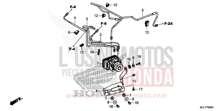 ABS-MODULATOR von Integra 750 CANDY ARCADIAN RED (R305) von 2014